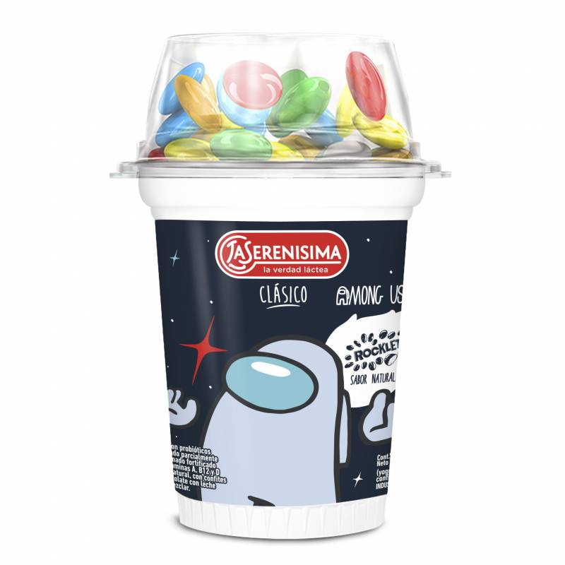 YOGUR LA SERENISIMA CON ROCKLETS 164 GRS CONFITES  ROKLE